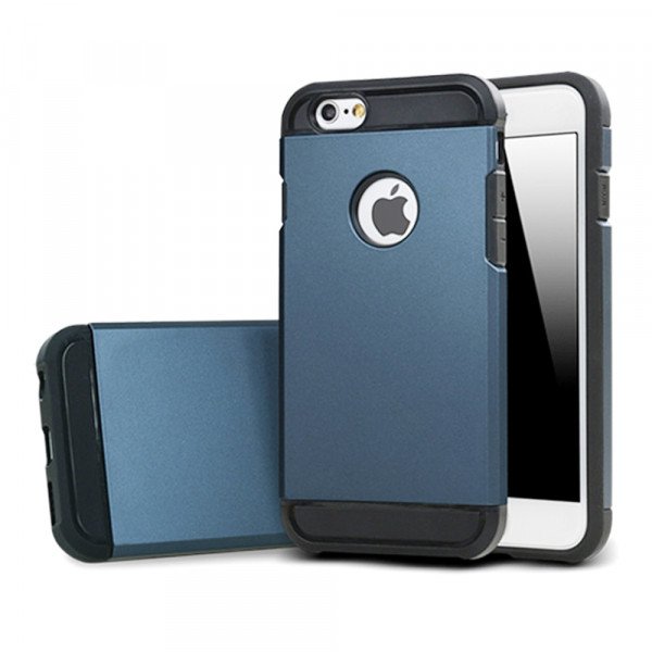 Wholesale iPhone 5S 5 Slim Fit Armor Hybrid Case (Navy Blue)